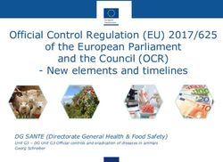 Official Control Regulation (EU) 2017/625 of the European Parliament and the Council (OCR) - BLL