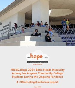 #REALCOLLEGE 2021: BASIC NEEDS INSECURITY AMONG LOS ANGELES COMMUNITY COLLEGE STUDENTS DURING THE ONGOING PANDEMIC A #REALCOLLEGECALIFORNIA REPORT ...