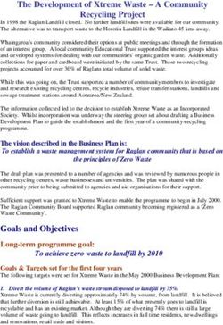 The Development of Xtreme Waste - A Community Recycling Project