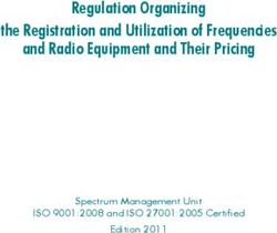Regulation Organizing the Registration and Utilization of Frequencies and Radio Equipment and Their Pricing - Spectrum Management Unit ISO ...