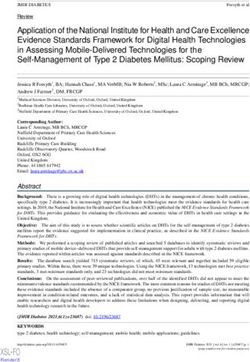 Application of the National Institute for Health and Care Excellence Evidence Standards Framework for Digital Health Technologies in Assessing ...