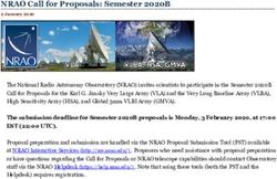 NRAO Call for Proposals: Semester 2020B - 2 January 2020 - NRAO's Science