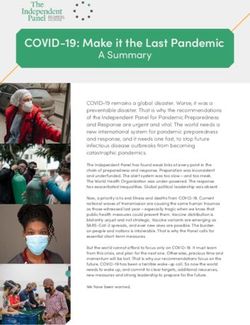 COVID-19: Make it the Last Pandemic - A Summary