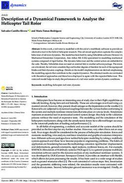 Description of a Dynamical Framework to Analyse the Helicopter Tail Rotor - MDPI