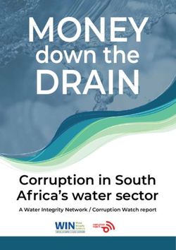 MONEY down the - Corruption in South Africa's water sector - Corruption Watch