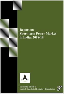 Report on Short-term Power Market in India: 2018-19 - Economics Division Central Electricity Regulatory Commission - Central ...