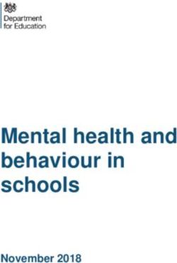 Mental health and behaviour in schools - November 2018