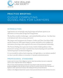 CLOUD COMPUTING GUIDELINES FOR LAWYERS - PRACTICE BRIEFING