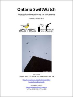 Ontario SwiftWatch Protocol and Data Forms for Volunteers - Birds Canada