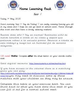 Home Learning Pack Year 1 - Townsend Primary School