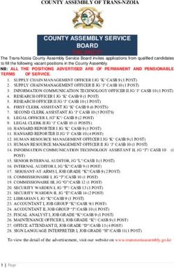 COUNTY ASSEMBLY SERVICE BOARD VACANCY! - COUNTY ASSEMBLY OF TRANS-NZOIA