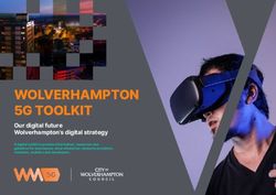 WOLVERHAMPTON 5G TOOLKIT - Our digital future Wolverhampton's digital strategy A digital toolkit to provide information, resources and guidance ...