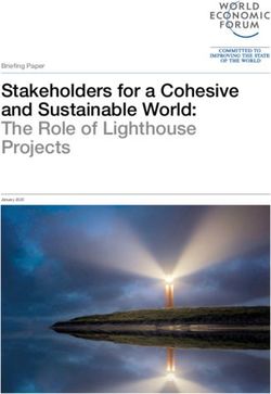 Stakeholders for a Cohesive and Sustainable World: The Role of Lighthouse Projects - Briefing Paper - World Economic Forum