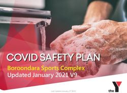 Boroondara Sports Complex Updated January 2021 V9 - Last Update January 27 2021