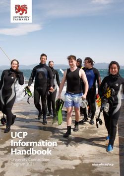 UCP Information Handbook - University Connections Program 2021 utas.edu.au/ucp - University of Tasmania