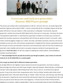 A new year and each new generation January 2022 Prayer prompt
