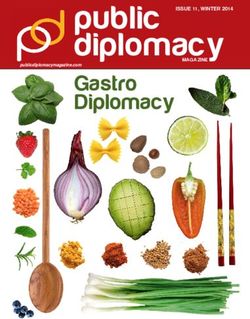 Public diplomacy Gastro Diplomacy - ISSUE 11, WINTER 2014 - Squarespace