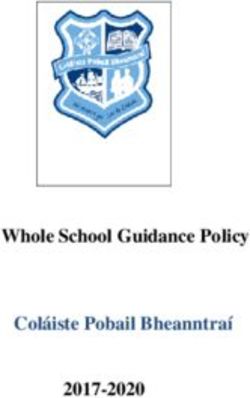 Whole School Guidance Policy Coláiste Pobail Bheanntraí 2017-2020