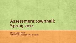Assessment townhall: Spring 2021 - Chiara Logli, Ph.D. Institutional Assessment Specialist - Honolulu Community ...