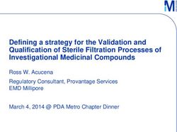 Defining a strategy for the Validation and Qualification of Sterile Filtration Processes of Investigational Medicinal Compounds - Ross W. Acucena ...