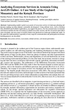 Analyzing Ecosystem Services in Armenia Using ArcGIS Online: A Case Study of the Geghard Monastery and the Kotayk Province - gis.Point