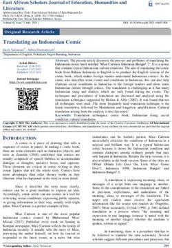 Translating an Indonesian Comic - East African Scholars Journal of Education, Humanities and Literature - EAS Publisher