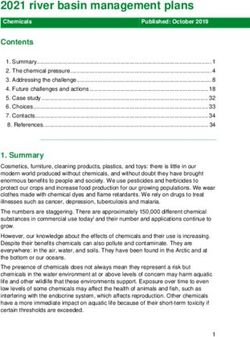 2021 river basin management plans - Chemicals - Environment Agency
