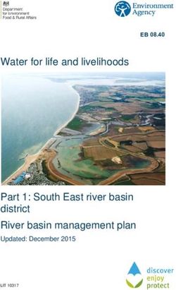 Water for life and livelihoods - Part 1: South East river basin district River basin management plan Updated: December 2015