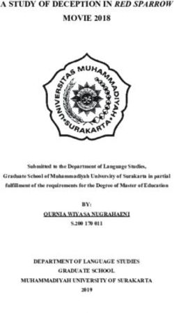 A STUDY OF DECEPTION IN RED SPARROW MOVIE 2018