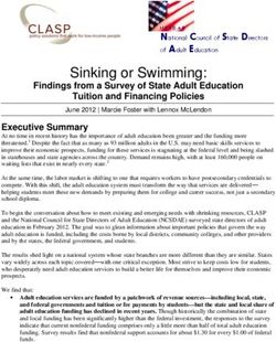 Sinking or Swimming: Findings from a Survey of State Adult Education Tuition and Financing Policies