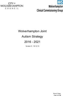 Wolverhampton Joint Autism Strategy 2016 2021 - Meetings ...