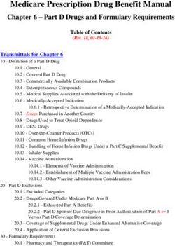 Medicare Prescription Drug Benefit Manual - CMS