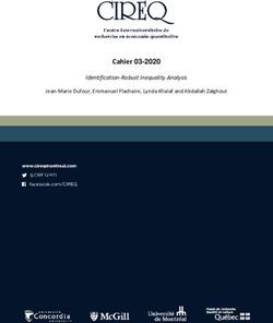 Identification-Robust Inequality Analysis - Cahier 03-2020 - cireq