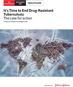It's Time to End Drug-Resistant Tuberculosis The case for action - A report by The Economist Intelligence Unit