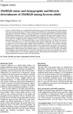 25(OH)D status and demographic and lifestyle determinants of 25(OH)D among Korean adults