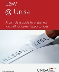 Law @ Unisa A complete guide to preparing yourself for career opportunities - Define tomorrow.