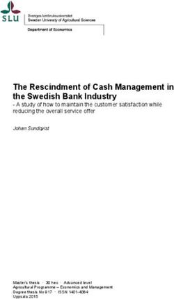 The Rescindment of Cash Management in the Swedish Bank Industry