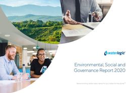Environmental, Social and Governance Report 2020 - Better thinking, better water, better for you, better for the planetTM - Castik ...