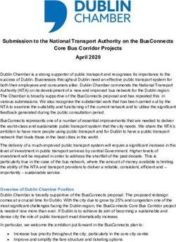 Submission to the National Transport Authority on the BusConnects Core Bus Corridor Projects April 2020