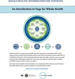 WHOLE HEALTH: INFORMATION FOR VETERANS - An Introduction to Yoga for Whole Health - Veterans Affairs