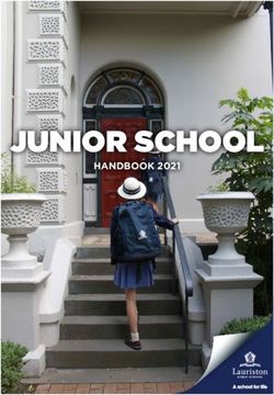 JUNIOR SCHOOL HANDBOOK 2021 - Lauriston Girls' School