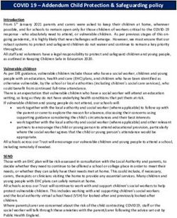 COVID 19 - Addendum Child Protection & Safeguarding policy - Wheeler ...