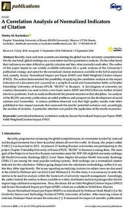 A Correlation Analysis of Normalized Indicators of Citation - MDPI
