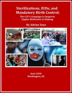 Sterilizations, IUDs, and Mandatory Birth Control: By AdrianZenz - D C - The CCP's Campaign to Suppress - The ...