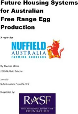 Future Housing Systems for Australian Free Range Egg Production