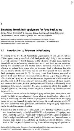 Emerging Trends in Biopolymers for Food Packaging - Wiley-VCH