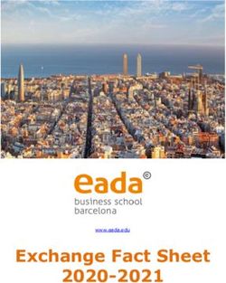 Exchange Fact Sheet 2020-2021 - University of San Diego