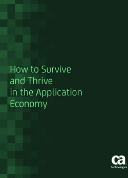 How to Survive and Thrive in the Application Economy