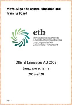 Official Languages Act 2003 Language scheme 2017-2020 - Mayo, Sligo and Leitrim Education and Training Board