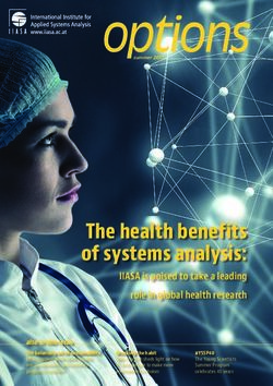 The health benefits of systems analysis: IIASA